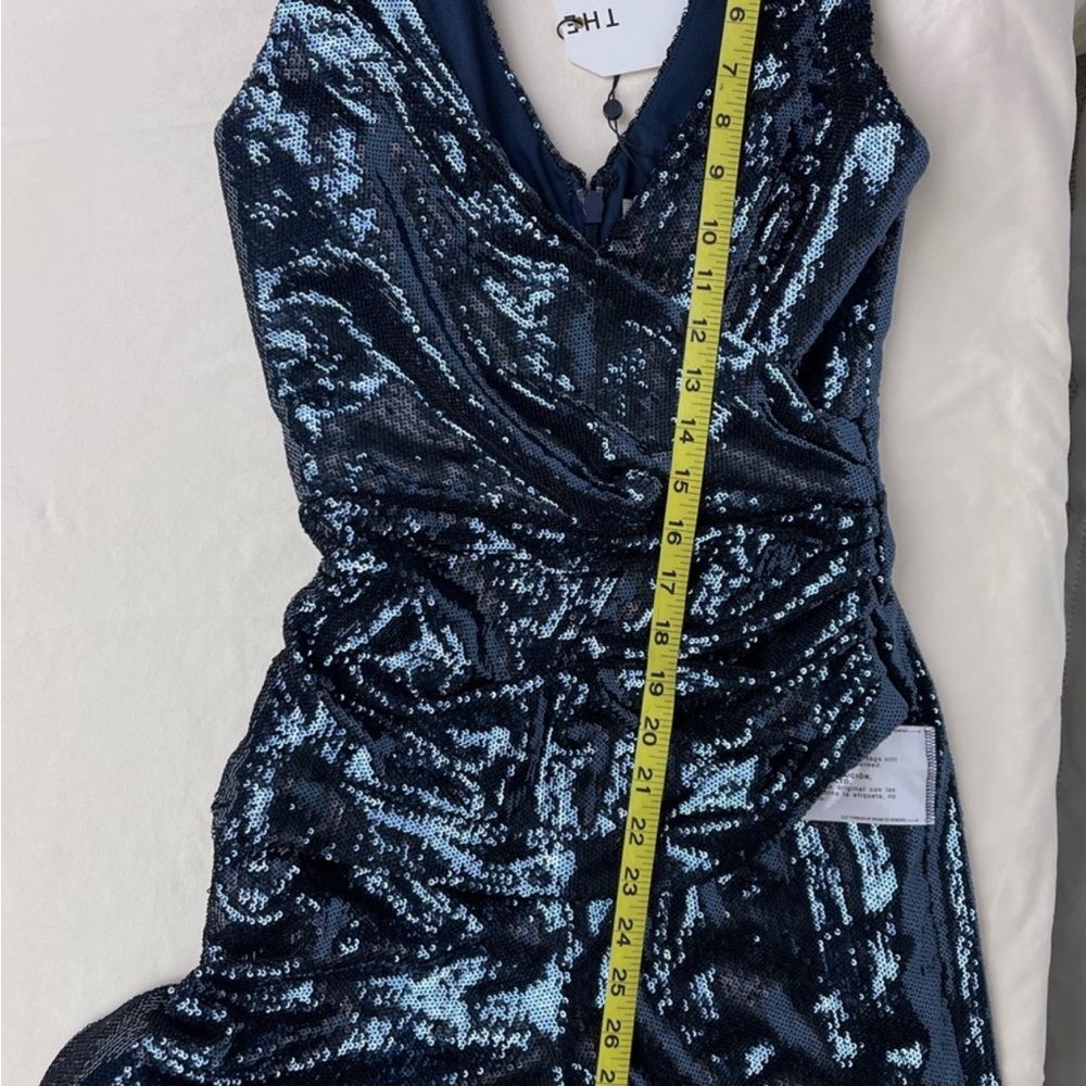 Dress the Population Navy Sequin Jumpsuit